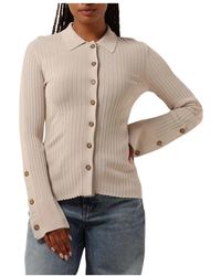 Second Female - Truien & Vesten ,Elegante Gebreide Vest Met Kraag - Lyst
