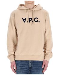 A.P.C. - Katoenen Sweatshirt Met Centraal Logo - Lyst