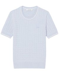 Lacoste - Round-Neck Knitwear - Lyst