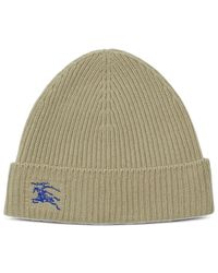 Burberry - Accessoires ,Geribbelde Gebreide Beanie - Lyst