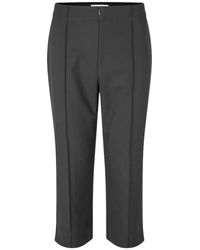 Samsøe & Samsøe - Hoch Sitzende Schmale Capri-Hose - Lyst