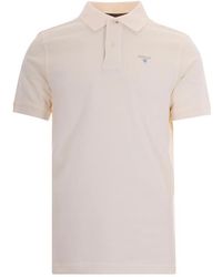 Barbour - Tops ,Wit ,Katoen Tartan Pique Polo - Lyst