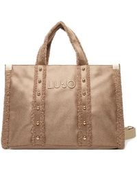 Liu Jo - Casual Tote Tasche Mit Silber Akzenten - Lyst