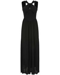 Zimmermann - Halter Neck Midi Jurk - Lyst