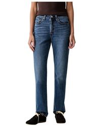 Levi's - Jeans ,Blauw ,Katoen 501 Straight Jeans - Lyst