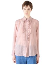 Shaft - Overhemden ,Roze ,Katoen Camicia Gale - Lyst