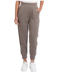 Guess - Broeken ,Bruin ,Stretch Viscose Blend Track Pants - Lyst