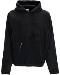 Nike - Schwarzer fleece polar hoodie club+ streetwear - Lyst