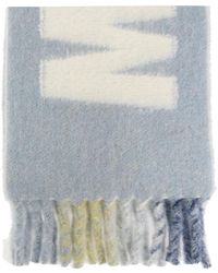 Marni - Sciarpa di lana con logo - Lyst