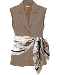 Liu Jo - Jassen ,Leer Vest Met Sjaal - Lyst