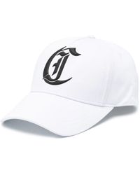 Just Cavalli - Weiße baumwolltwill-hüte mit logo - Lyst