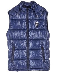 KARL LAGERFELD - Piumino Leggero Smanicato Karl - Lyst