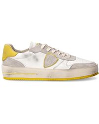 Philippe Model - Vintage-inspirierter low-top-sneaker in weiß - Lyst