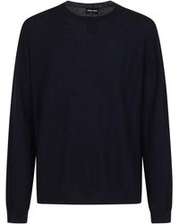 Giorgio Armani - Rundhals-Strickware - Lyst