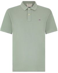 GANT - Shield Ss Pique Polo - Lyst