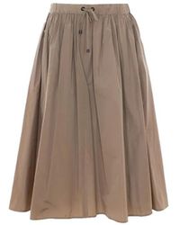 Max Mara - Rokken ,Groen ,Polyester Lonza Midi Rok - Lyst