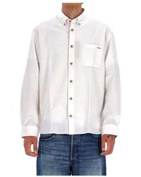 A.P.C. - Overhemden ,Wit ,Katoen Wit Overhemd Relax Fit Casual - Lyst
