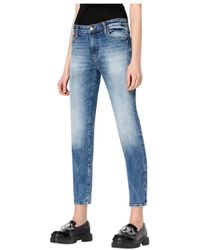 ARMANI EXCHANGE - Cropped Jeans - Lyst