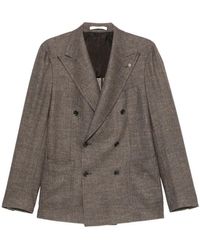 Tagliatore - Jassen ,Bruin ,Leer Pino Lerario Jacket - Lyst