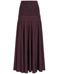 Rabanne - Rokken ,Rood ,Maxi Skirts - Lyst