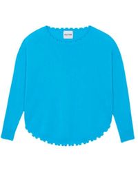 Kujten - Kaschmir strickpullover - himmelblau - Lyst