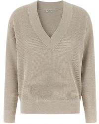 Brunello Cucinelli - V-Neck Knitwear - Lyst