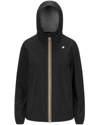 K-Way - Jassen ,Zwart ,Polyester Marguerite Stretch Poly Jersey Jas - Lyst