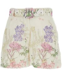 Charo Ruiz - Korte Broeken ,Veelkleurig ,Katoen Pansy Short - Lyst