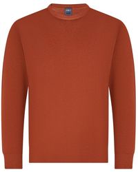 Fedeli - Truien & Vesten ,Rood ,Wol Round-Neck Truien - Lyst
