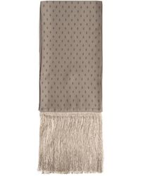 Ferragamo - Seidenschal Mit Fransen - Lyst