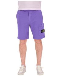 Stone Island - Bermuda Shorts - Lyst
