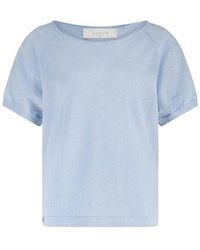 Nukus - Anita Top Lurex Korte Mouw - Lyst