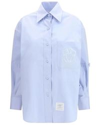 Thom Browne - Oversized Baumwollhemd - Lyst