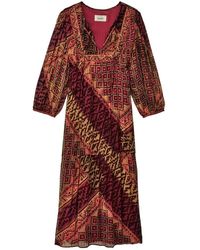 Ba&sh - Kleedjes ,Rood ,Oria Dress - Lyst