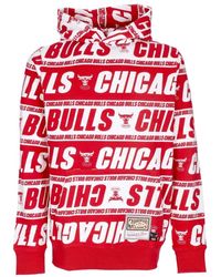 Mitchell & Ness - Hoodies & Sweatvesten ,Rood ,Katoen Chicago Bulls Hoodie Hardwood Classics - Lyst