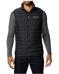 Columbia - Fitness ,Zwart ,Polyester Powder Lite Ii Vest - Lyst