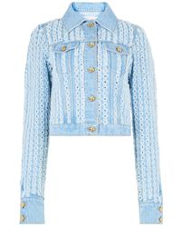 Nina Ricci - Jassen ,Blauw ,Denim Denim Trucker Jacket - Lyst