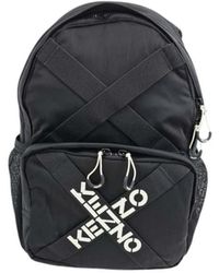 KENZO - Zwarte Rugzak Met Logodetail - Lyst