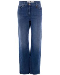 Elisabetta Franchi - Bootcut Jeans - Lyst
