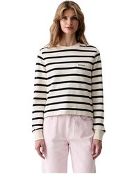 Barbour - Aylesby Gestreepte Sweater - Lyst