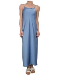 Marella - Kleedjes ,Blauw ,Polyester Elegante Celeste Jurk - Lyst
