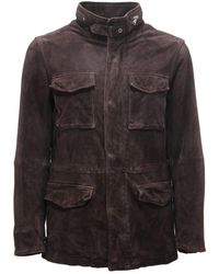 The Jack Leathers - Jassen ,Bruin ,Suède Vintage Brownie Suède Field Jacket - Lyst