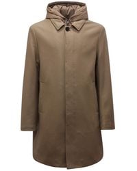 DUNO - Jassen ,Polyester Gewatteerde Jasper Jas Met Afneembare Capuchon - Lyst