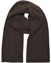 GUSTAV - Accessoires ,Bruin ,Wol Defne Gebreide Sjaal - Lyst