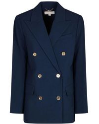 Michael Kors - Jassen ,Blauw ,Midnight Double Breasted Blazer - Lyst