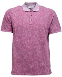 Alpha Studio - Tops ,Paars ,Katoen Geverfd Katoenen T-Shirt - Lyst