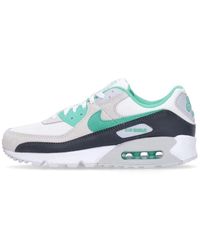Nike - Air max 90 sneaker weiß/grün/anthrazit - Lyst