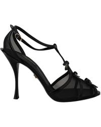 Dolce & Gabbana - Stiletto-Sandalen Mit Absatz - Lyst