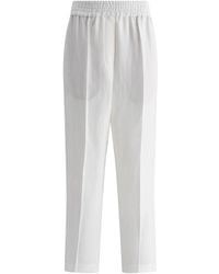 Brunello Cucinelli - Pantaloni Seta-Donna - Lyst