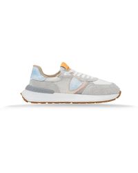 Philippe Model - Schoenen ,Grijs ,Leer Veterschoenen Sneakers - Lyst